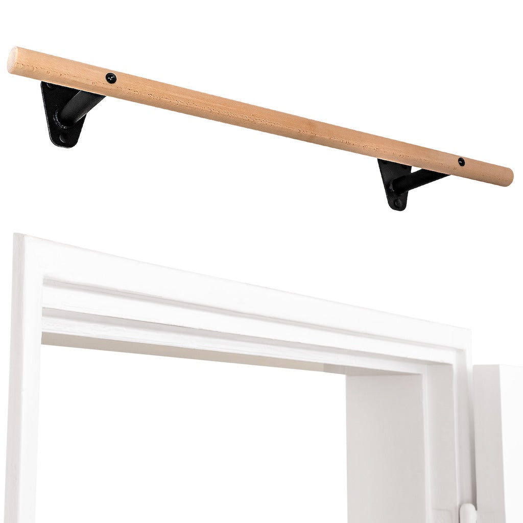 Wooden Pull-up Bar for Wall Mounting above Door Frame