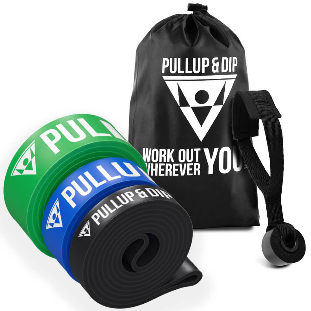 Pull-Up Bands / Resistance Bands in Different Strengths - Includes Exercise Guide