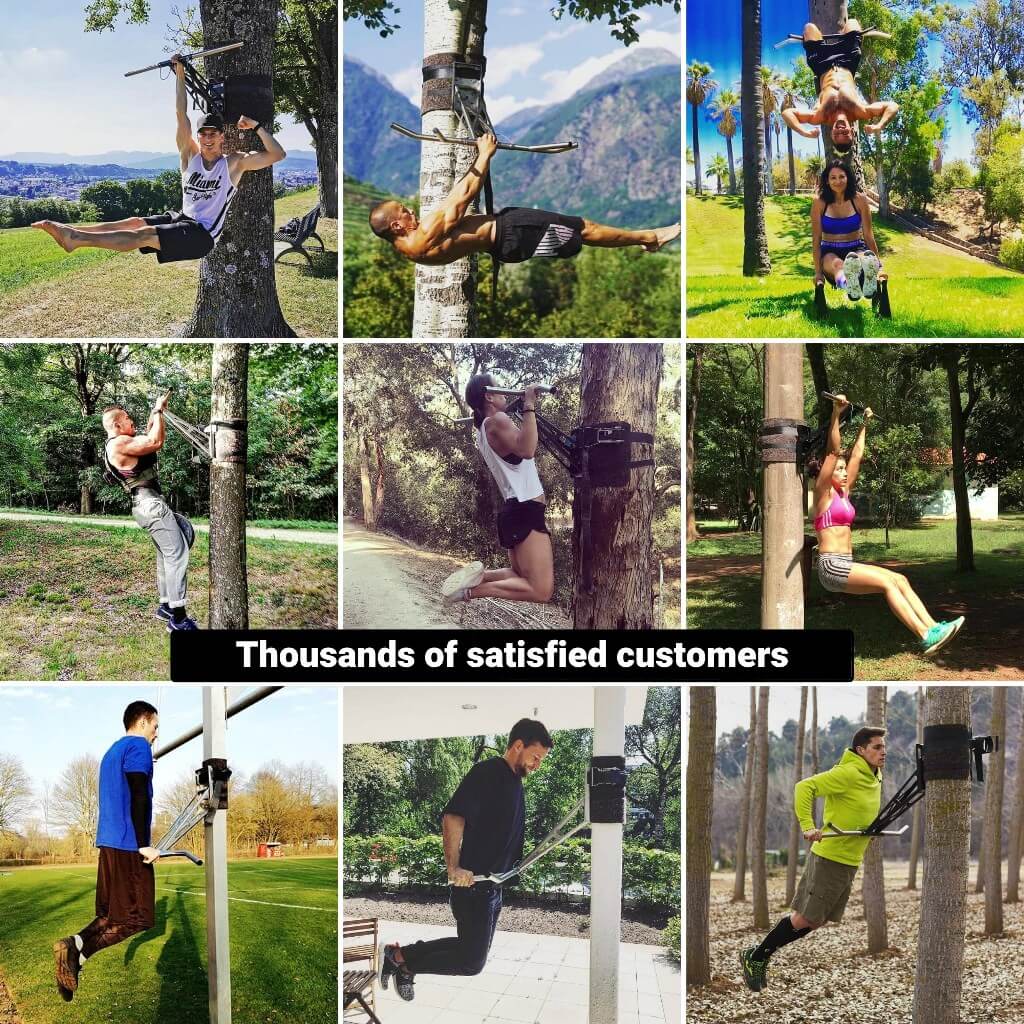 Mobile Outdoor Pull-Up and Dip Bar for Backyard or Park, Portable Gym For Over 35 Exercises