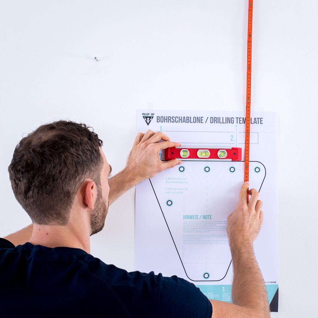 Wall adapter for Pullup & Dip bar, black steel version