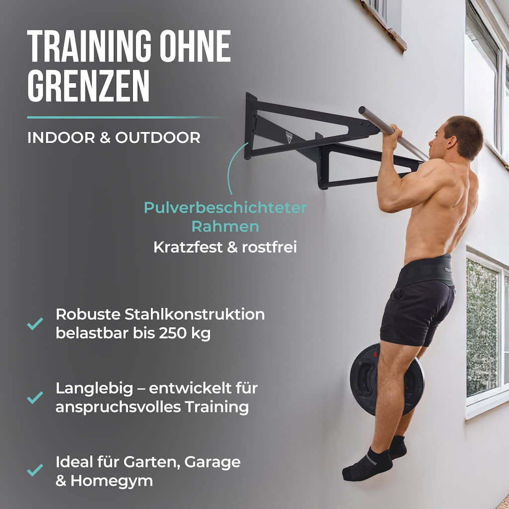 Muscle-Up Bar, Pull-up Bar With Extra Wall Distance