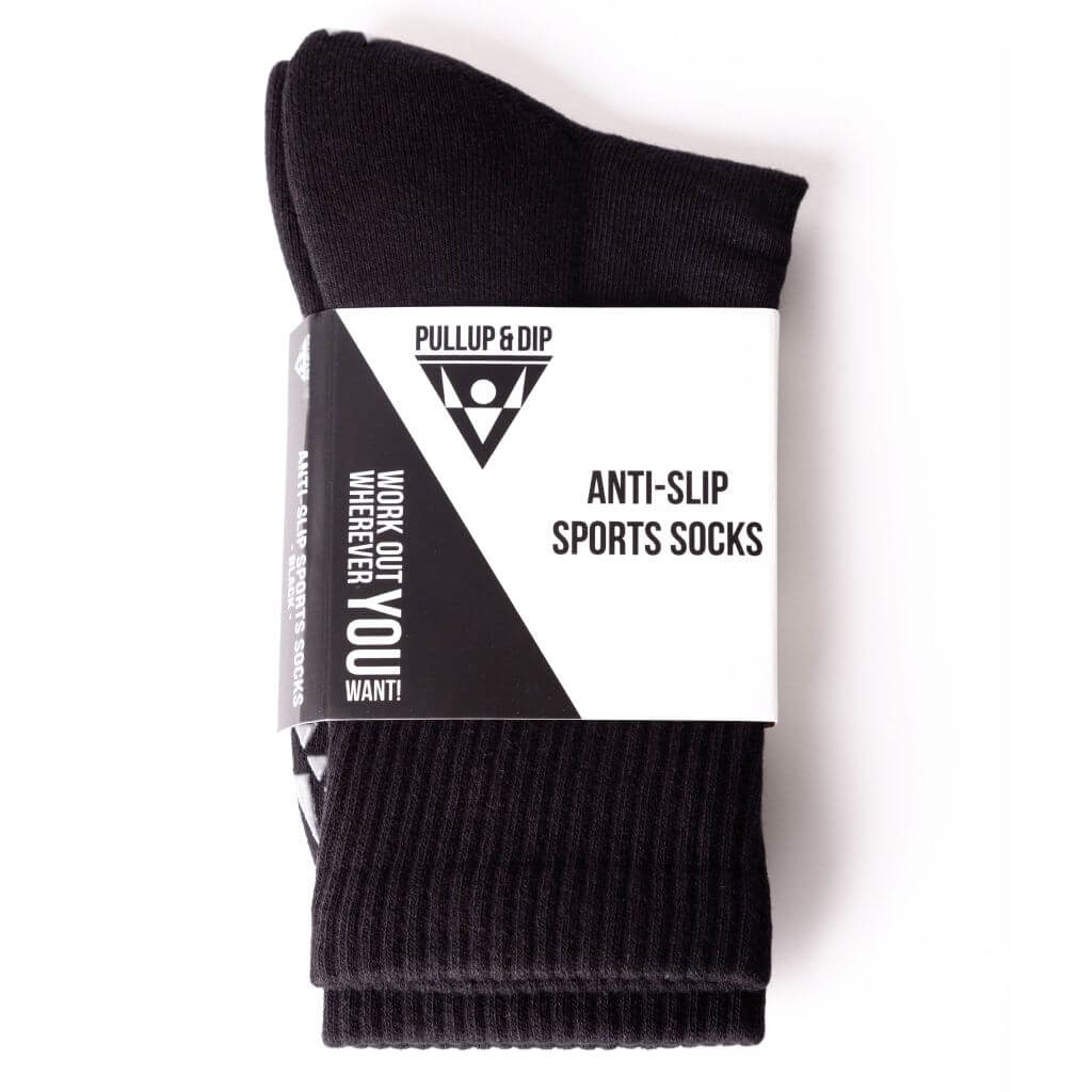 Non-slip Sports Socks in Black, 1 Pair