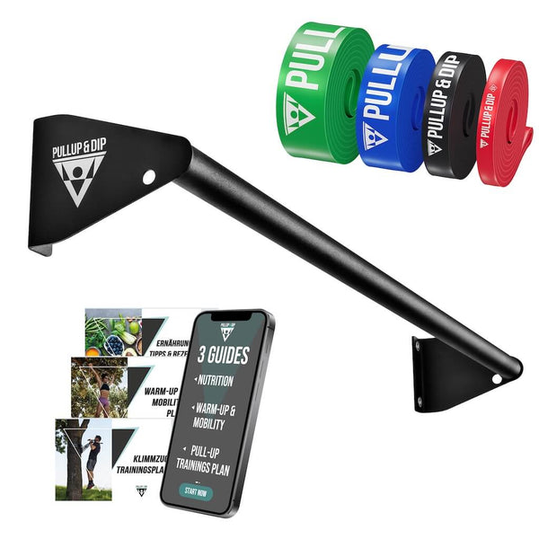 Pull-up bar for wall mounting above door frame set