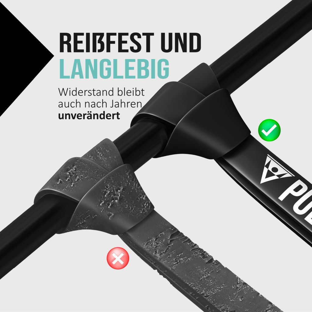 Pull-Up Bands / Resistance Bands in Different Strengths - Includes Exercise Guide