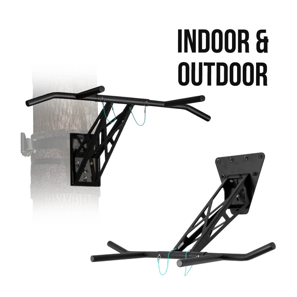 Mobile Pull-Up And Dip Bar - Indoor And Outdoor, Portable Gym For 35 Exercises
