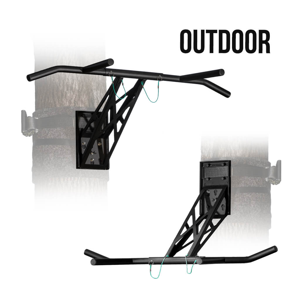 Mobile Outdoor Pull-Up and Dip Bar for Backyard or Park, Portable Gym For Over 35 Exercises