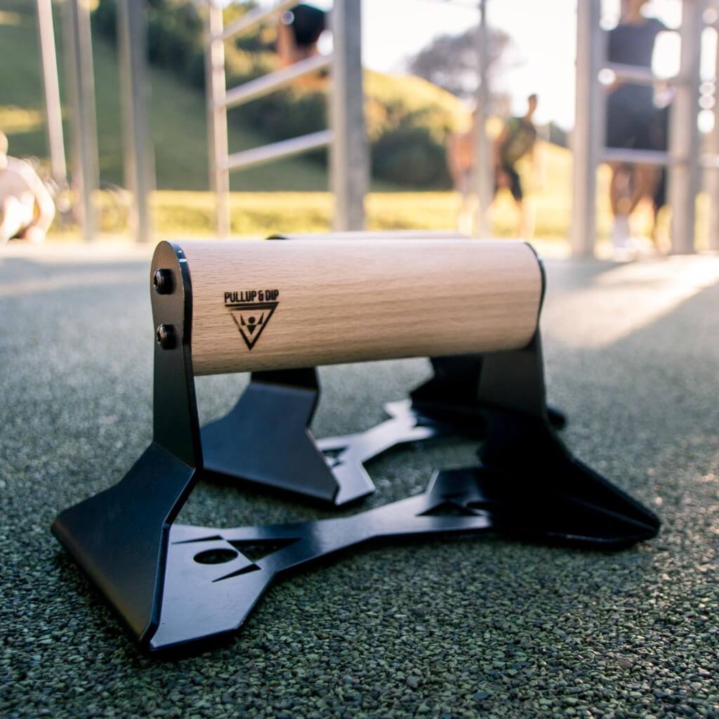 Push-Up Bars With Ergonomical Wooden Handle - Premium Push-Up Stands For Push-Ups And Handstand