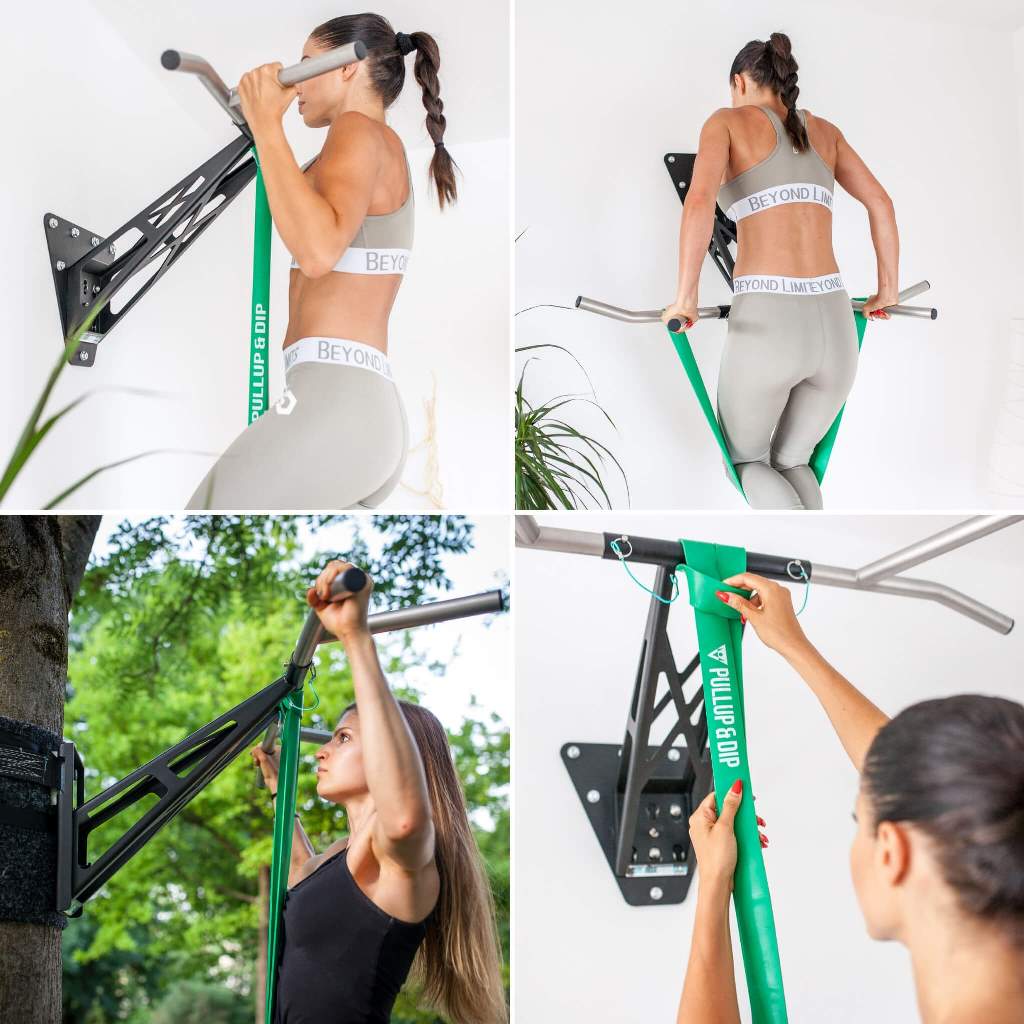 Pull-Up Bands / Resistance Bands in Different Strengths - Includes Exercise Guide