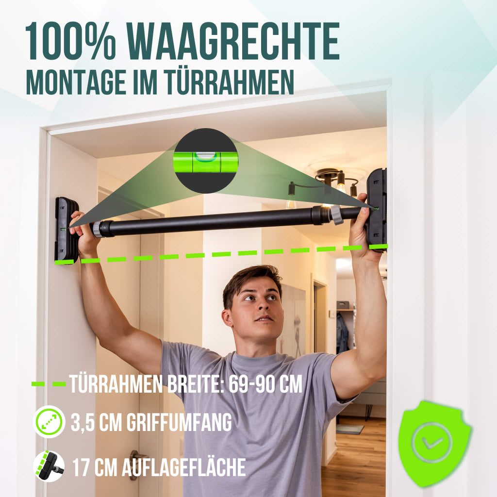 Telescopic Door Pull-up Bar Without Screws