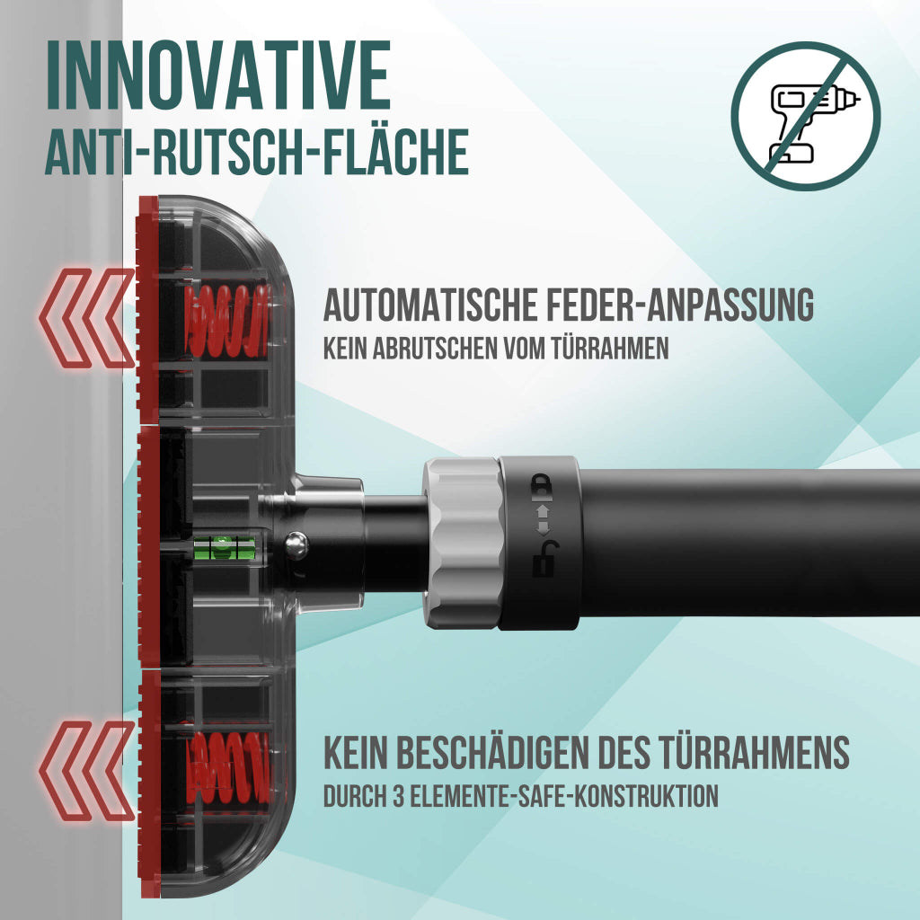 Telescopic Door Pull-up Bar Without Screws