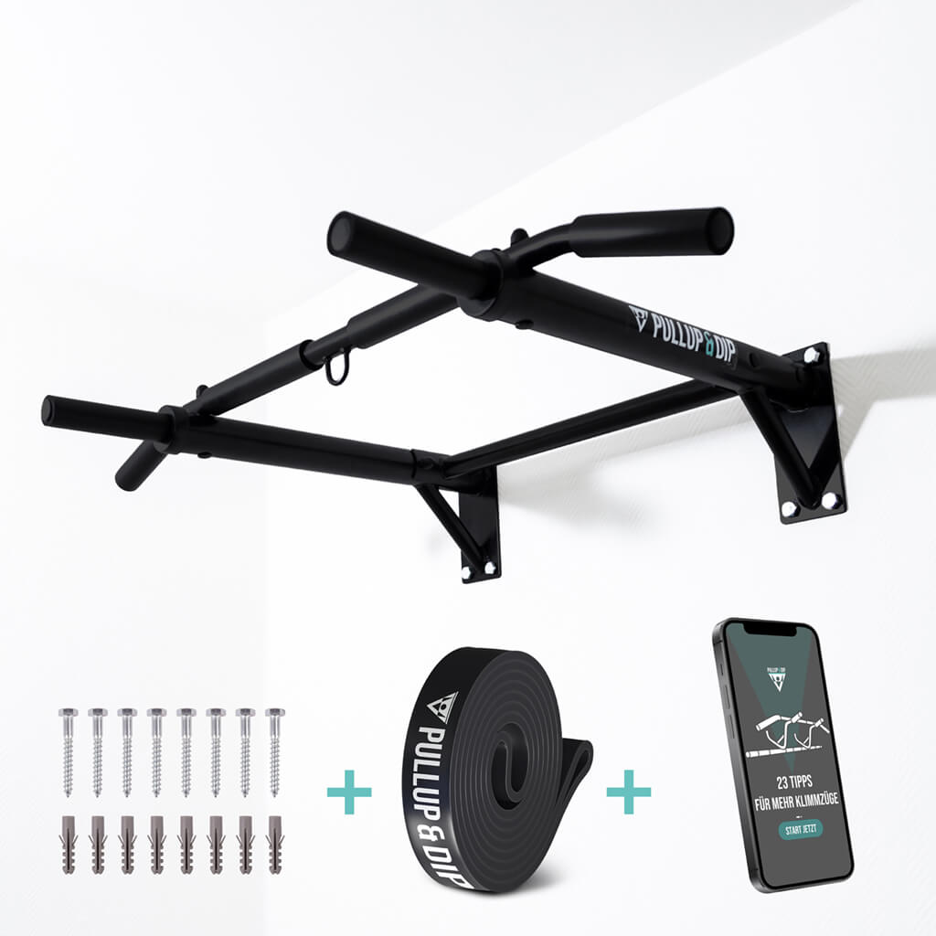 Wall Mounted Pull-Up Bar incl. Pull-Up Band And Screws