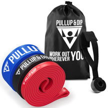Pull-Up Bands / Resistance Bands in Different Strengths - Includes Exercise Guide