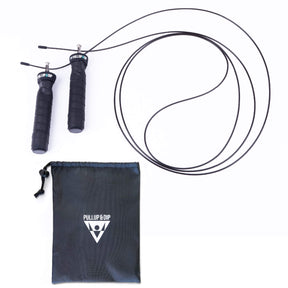 Jumping rope with professional ball bearing and anti-slip handles - adjustable rope length