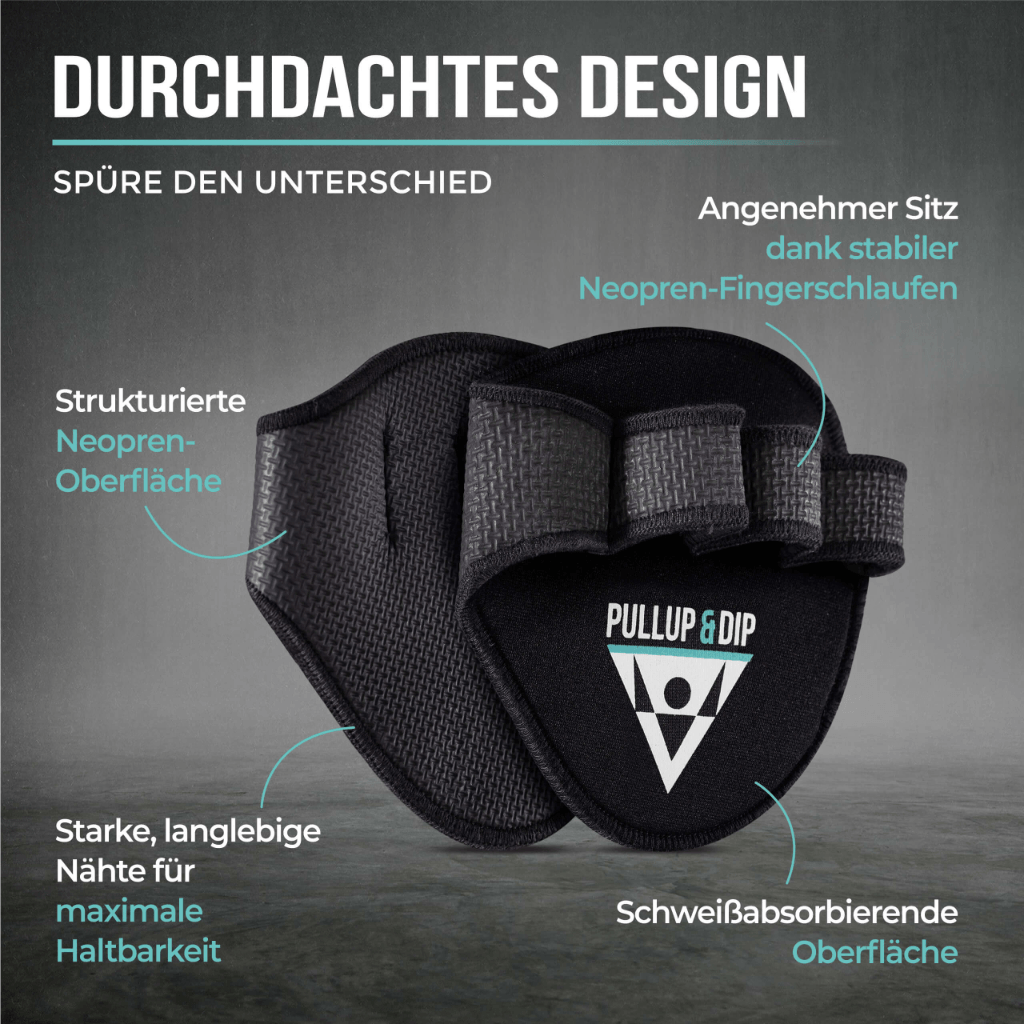 Neoprene Grip Pads For Pull-Ups and Weight Lifting