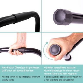 Fitness Parallettes - Made Of Steel, Extra Wide Grip And Non-Slip