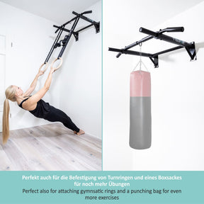 Wall Mounted Pull-Up Bar incl. Pull-Up Band And Screws