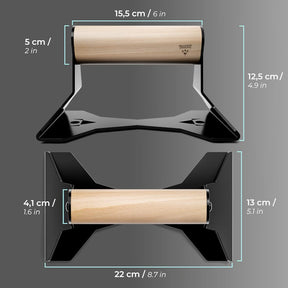 Push-Up Bars With Ergonomical Wooden Handle - Premium Push-Up Stands For Push-Ups And Handstand