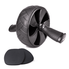 Ab Wheel with Slip-Resistant Knee Pads for Training the Abdominal and Core Musculature