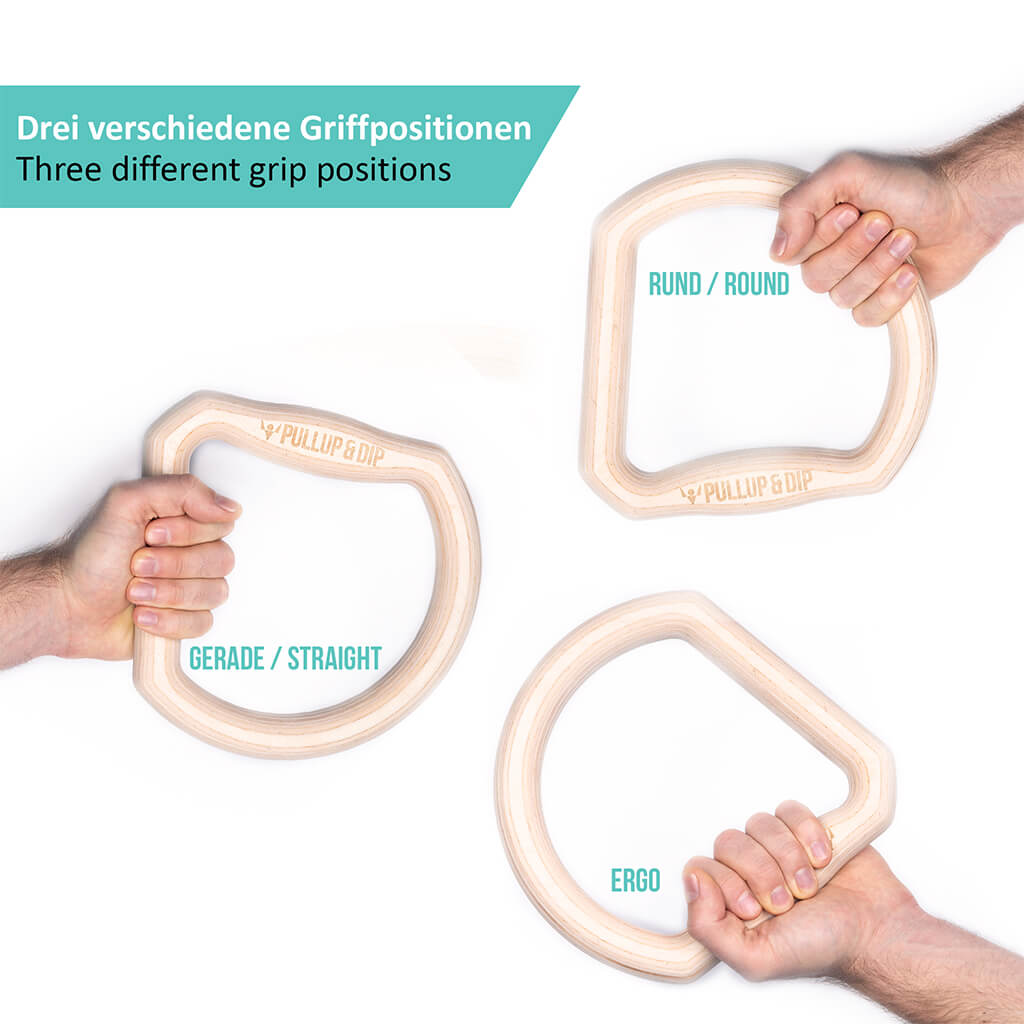 TRINGS Exercise Rings With Three Grip Positions