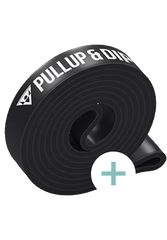 Das gratis Klimmzugband light hilft dir beim Einstieg und ermöglicht dir eine erweiteree Vielzahl beim
Training.