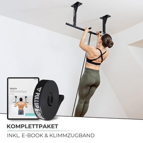 Pull-up bar ceiling incl. pull-up band and screws
