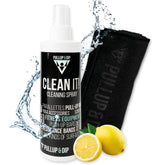 CLEAN IT! Multi-purpose cleaner incl. microfibre cloth, cleaning spray (250 ml) for your fitness accessories