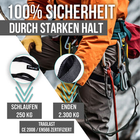 Dip Belt with Chain, 3 Carabiners and Unique Flaps