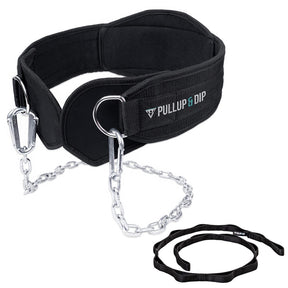 Dip Belt with Chain, 3 Carabiners and Unique Flaps