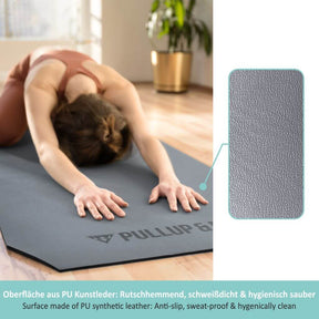 Exercise Mat With Two Layers, Pollutant-free, Abrasion Resistant, Anti-slip