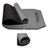 Exercise Mat With Two Layers, Pollutant-free, Abrasion Resistant, Anti-slip