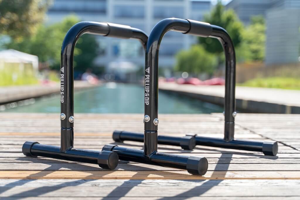 Fitness Parallettes - Made Of Steel, Extra Wide Grip And Non-Slip