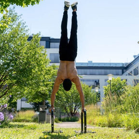 Fitness Parallettes - Made Of Steel, Extra Wide Grip And Non-Slip