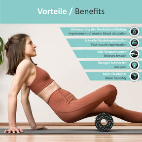 Foam Roller, Effective Fitness Roller for Self-Massage of Back and Legs