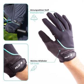 Full Fingered Gym Gloves with Non-Slip Silicone Gel for Training, Running, Cycling, Hiking