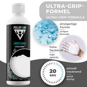 Liquid Chalk for Perfect Grip - Fast Drying, Extra Strong & Washable