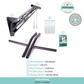 [B-Good] Pull-Up and Dip Bar - Mount On Indoor & Outdoor Wall, 2nd Choice Product