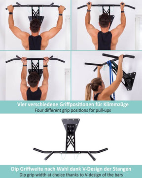 [B-Good] Pull-Up and Dip Bar - Mount On Indoor & Outdoor Wall, 2nd Choice Product