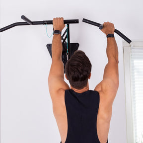 Multi Grip Pull-up Bar and Dip Bar (Steel, Black)