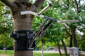 Outdoor installation package for Pullup & Dip bar, black steel version