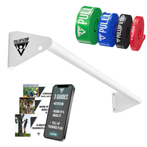 Pull-up bar for wall mounting above door frame set