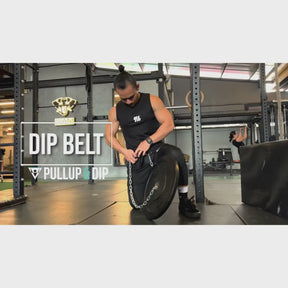 Dip Belt with Chain, 3 Carabiners and Unique Flaps