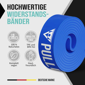 Pull-Up Bands / Resistance Bands in Different Strengths - Includes Exercise Guide