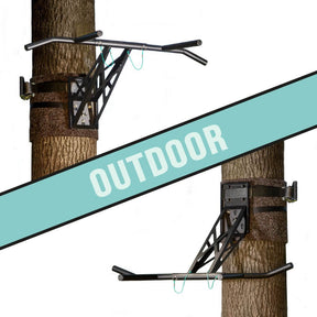 Portable dip and pull up bar clearance