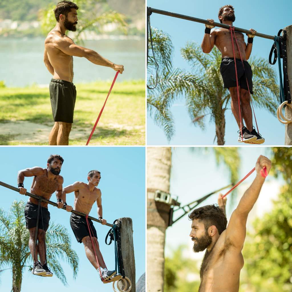 [B-Good] Pull-Up Bands / Resistance Bands in Different Strengths - Includes Exercise Guide