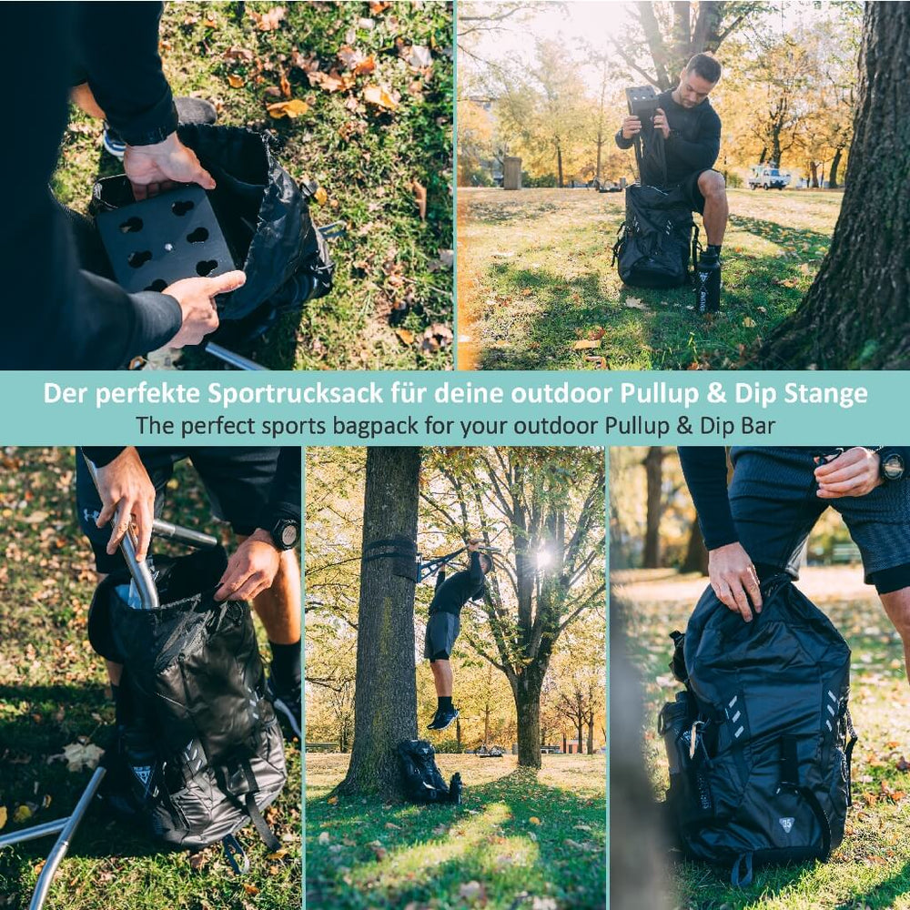 Sports backpack 35L for workout accessories and outdoor activities