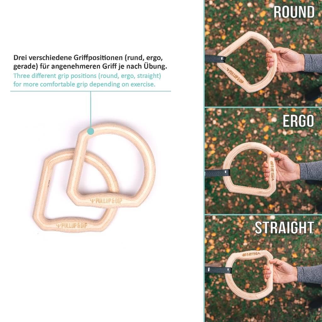 "TRINGS" Calisthenics Rings Set With Straps, Door Anchor and Bag