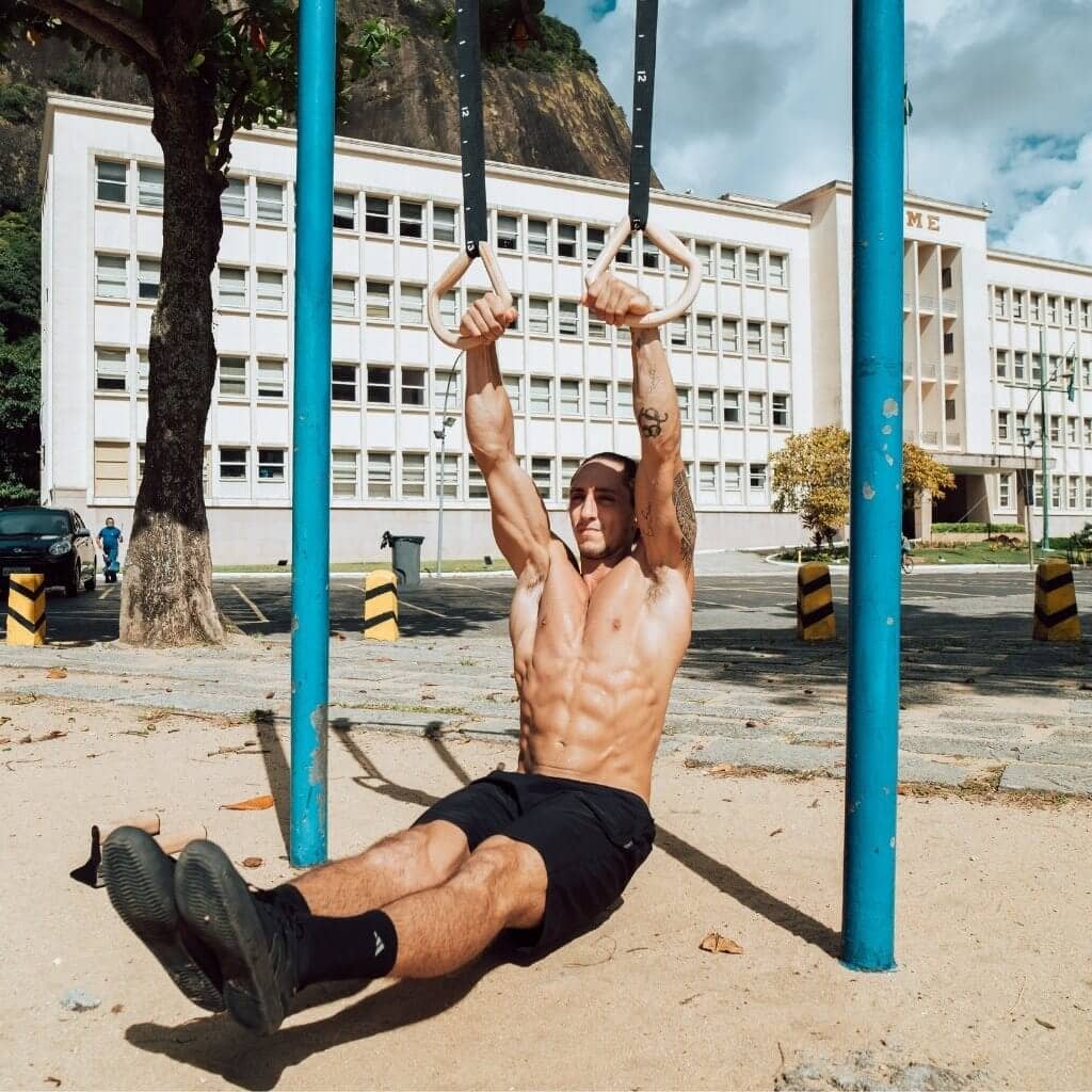 "TRINGS" Calisthenics Rings Set With Straps, Door Anchor and Bag