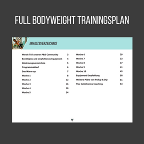 Ultimate Calisthenics Guide Bundle: Full Body Bodyweight Training Plan, Pull-up Training Plan, Warm-up & Mobility Plan and Nutrition Recipes Guide [PDF]