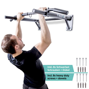 [B-Good] Wall Mounted Pull-Up Bar incl. Pull-Up Band