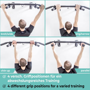 Wall Mounted Pull-Up Bar incl. Pull-Up Band And Screws